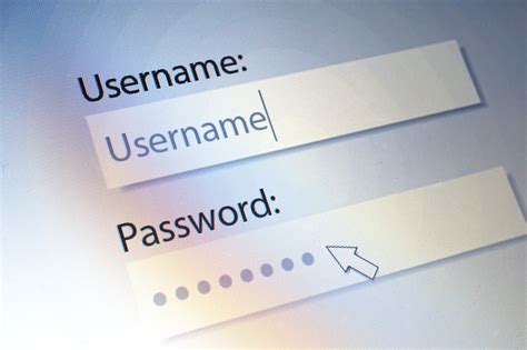 username and password 